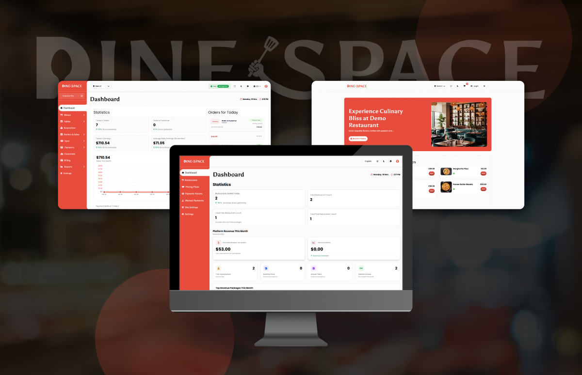 DineSpace – Complete Restaurant Management Solution