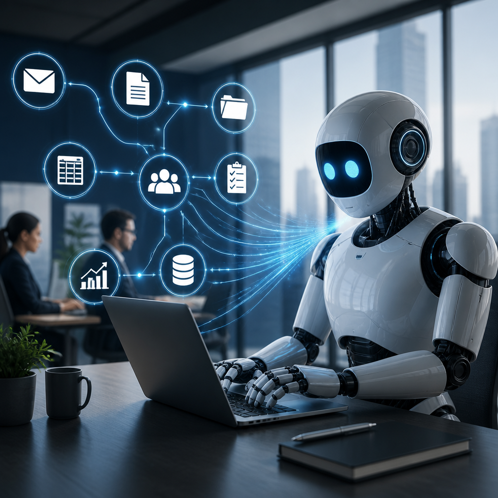 AI agents transforming business automation for enhanced efficiency and productivity.